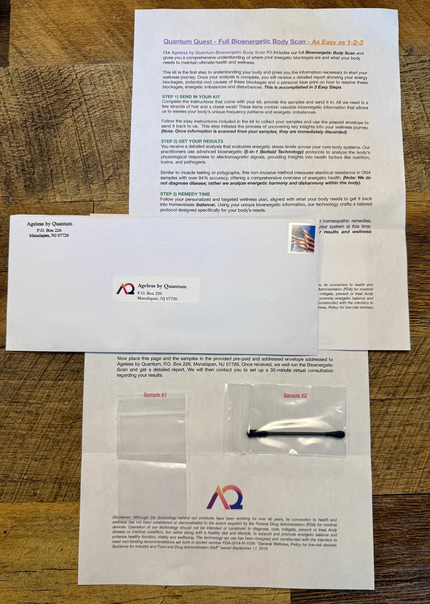 Ageless by Quantum - Full Bioenergetic Body Scan Kit with First Therapy Session