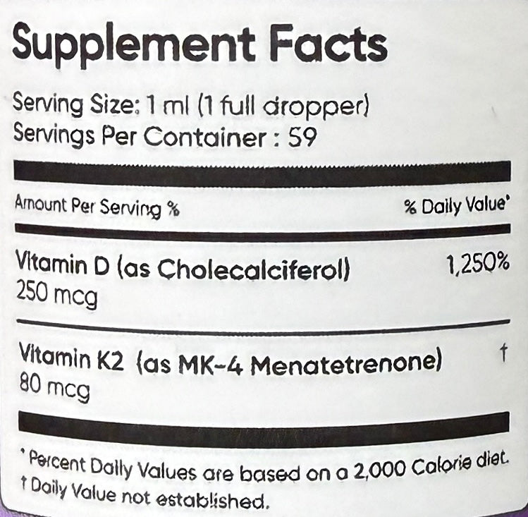 New Wave D3+K2 - Dietary Supplement
