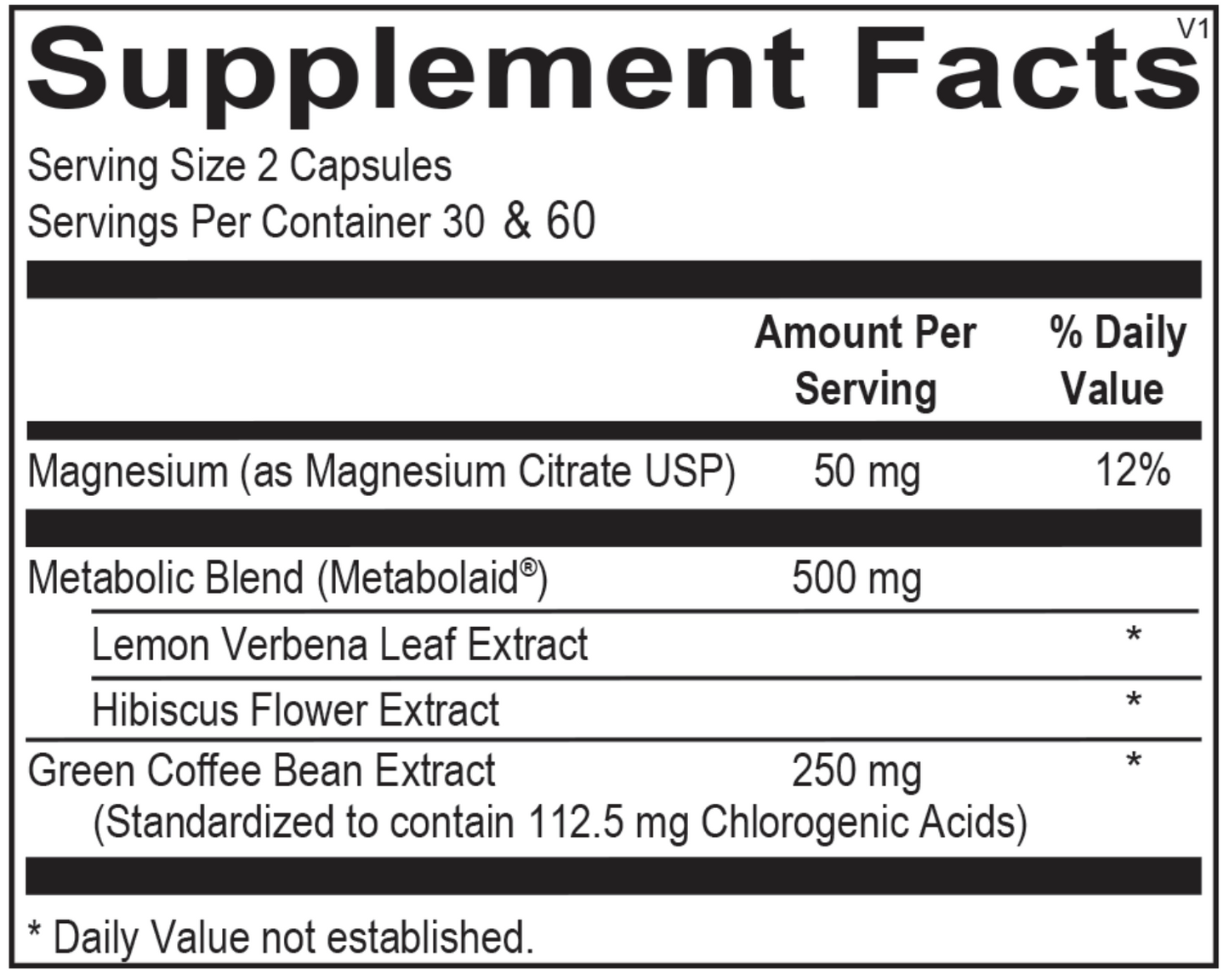 Metabolic - Dietary Supplement (120 Capsules) to boost GLp-1 Factor